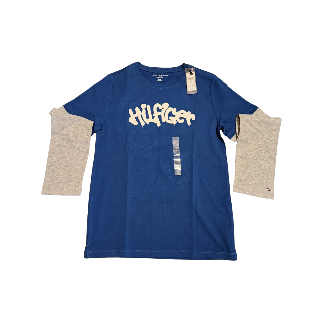 New Boys Large Long Sleeve Tommy Shirt