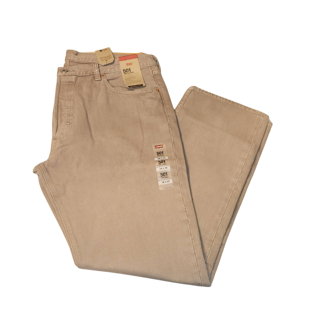 Men’s Levi’s 501 Original 100% Cotton Fit Stretch Jeans – 38x32