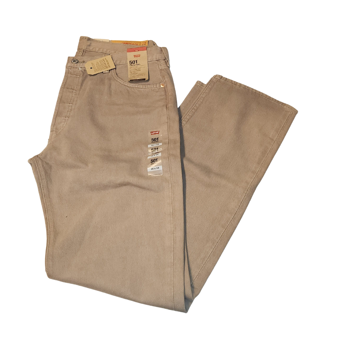Men’s Levi’s 501 Original 100% Cotton Jeans – 36x34