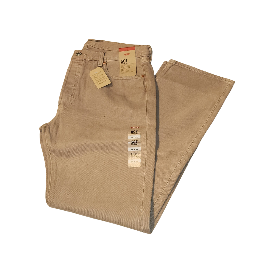 Men’s Levi’s 501 Original 100% Cotton Jeans – 34x32