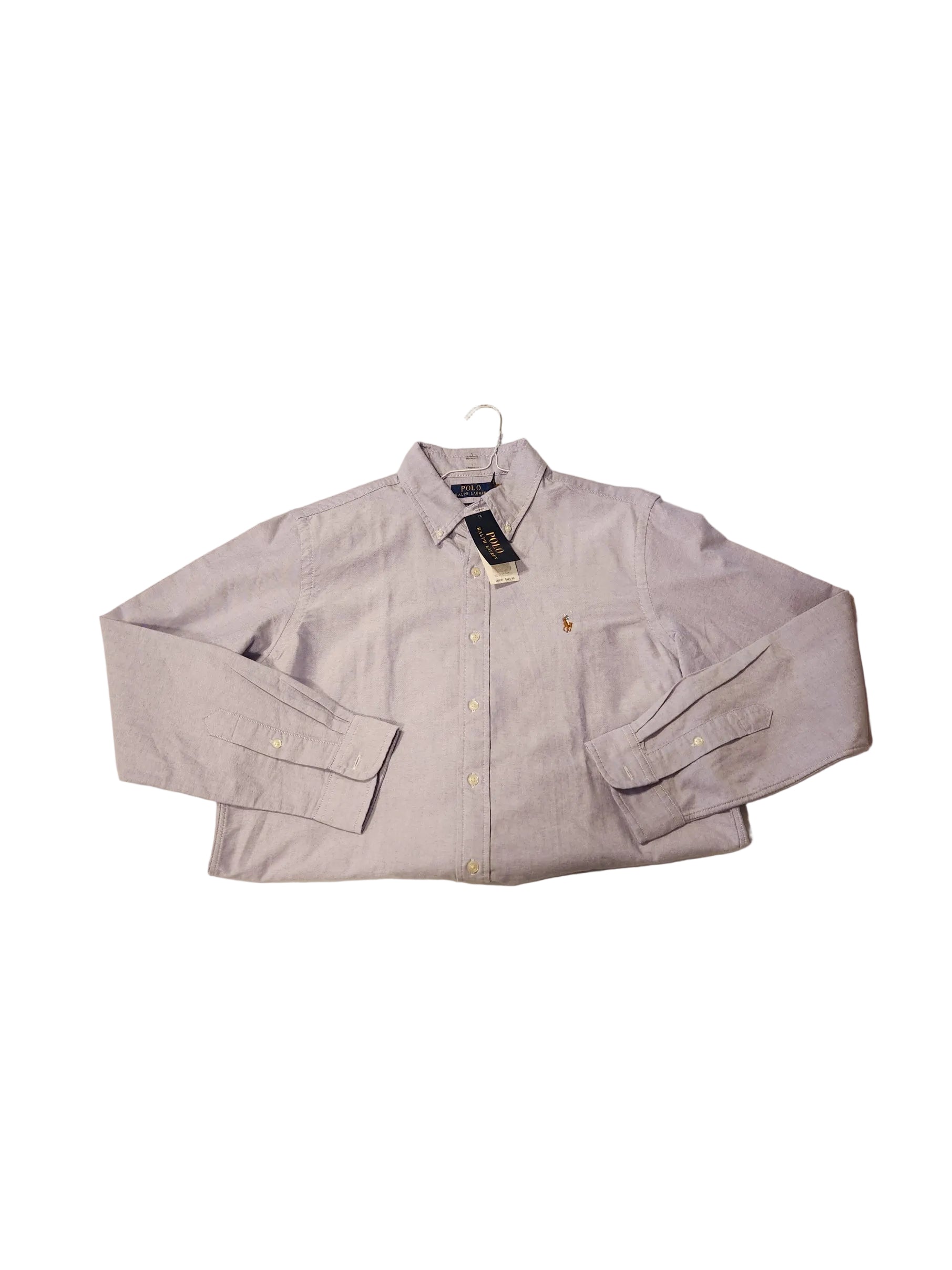 New Men’s Large Long Sleeve Button Down Polo Shirt