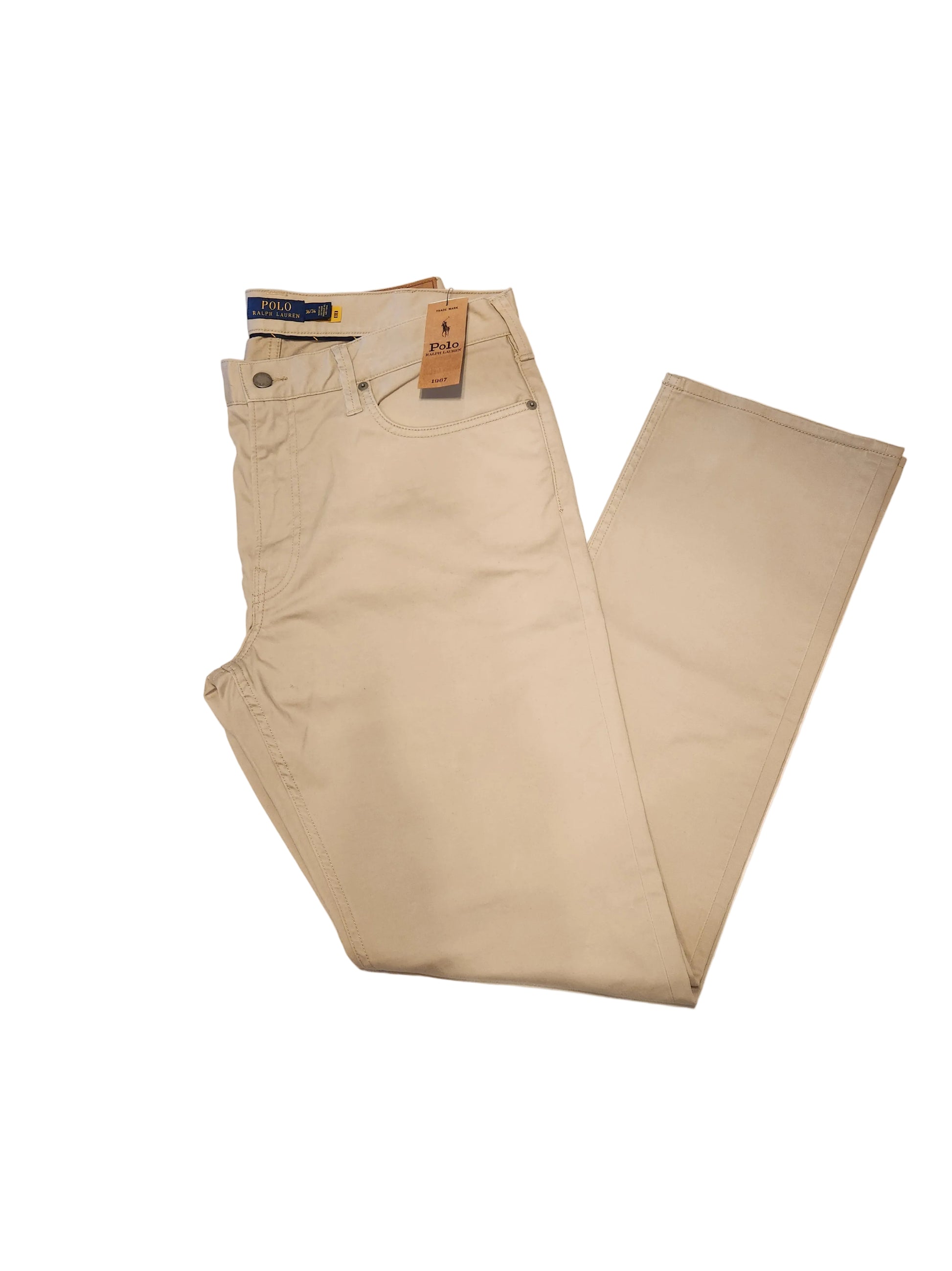 Men’s Polo Straight Slim Fit Stretch Jeans – 36x34