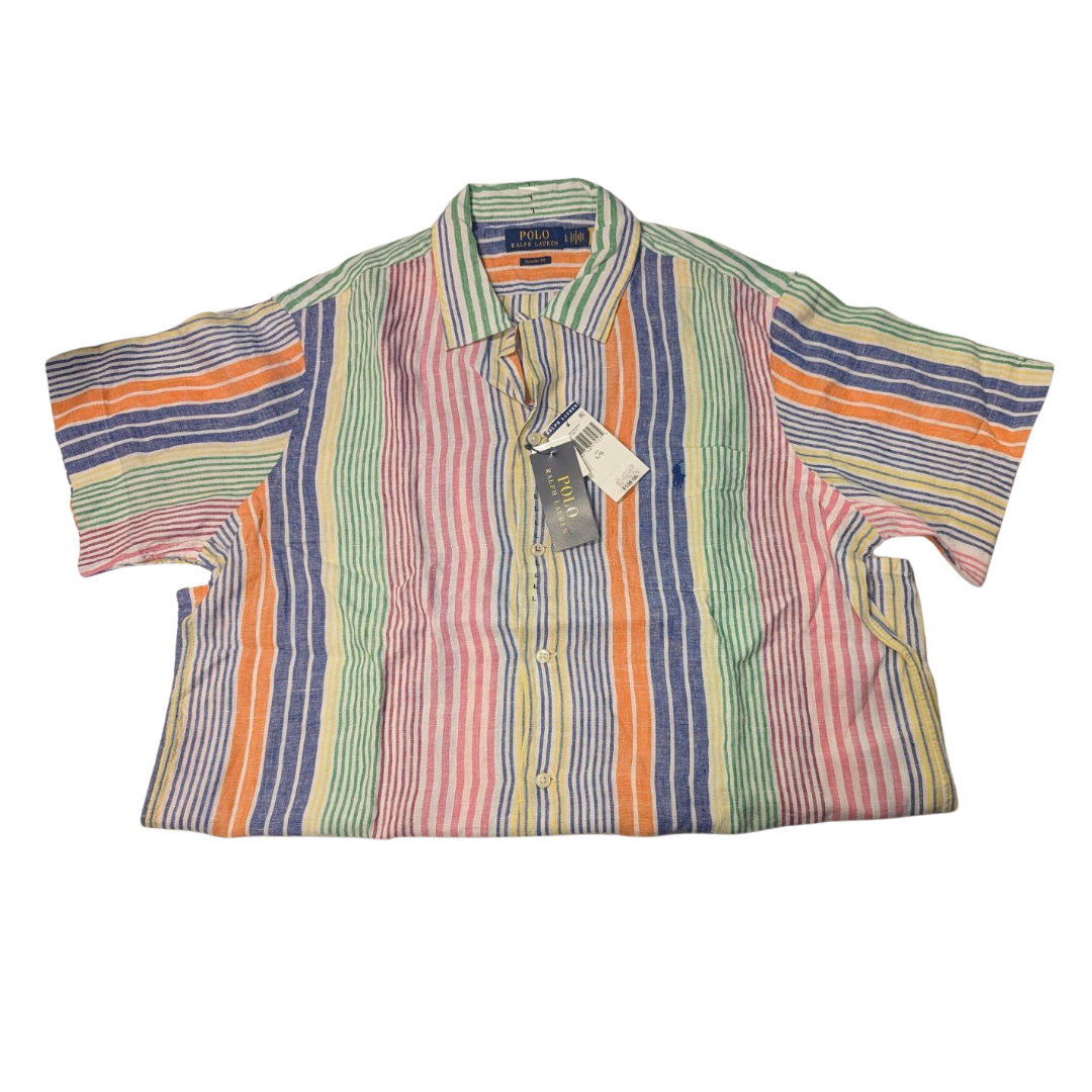 New Men’s Large Short Sleeve Polo Button up