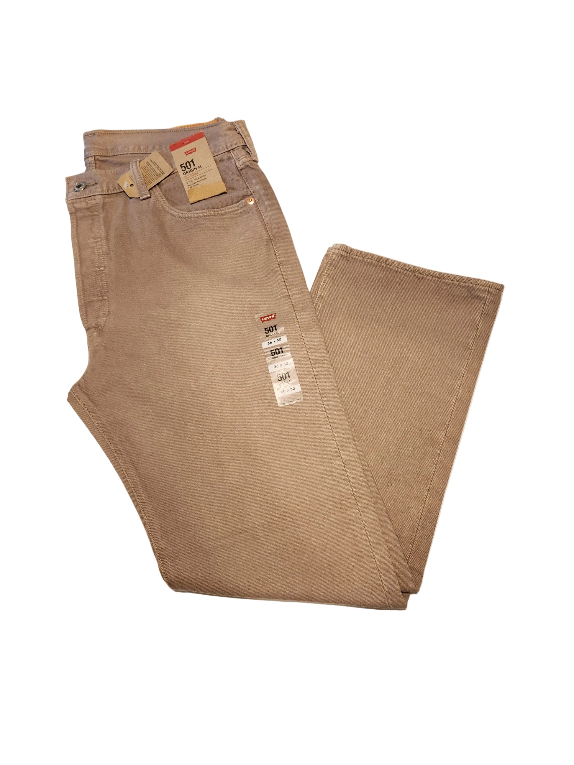 Men’s Levi’s 501 Original 100% Cotton Fit Stretch Jeans – 36x30