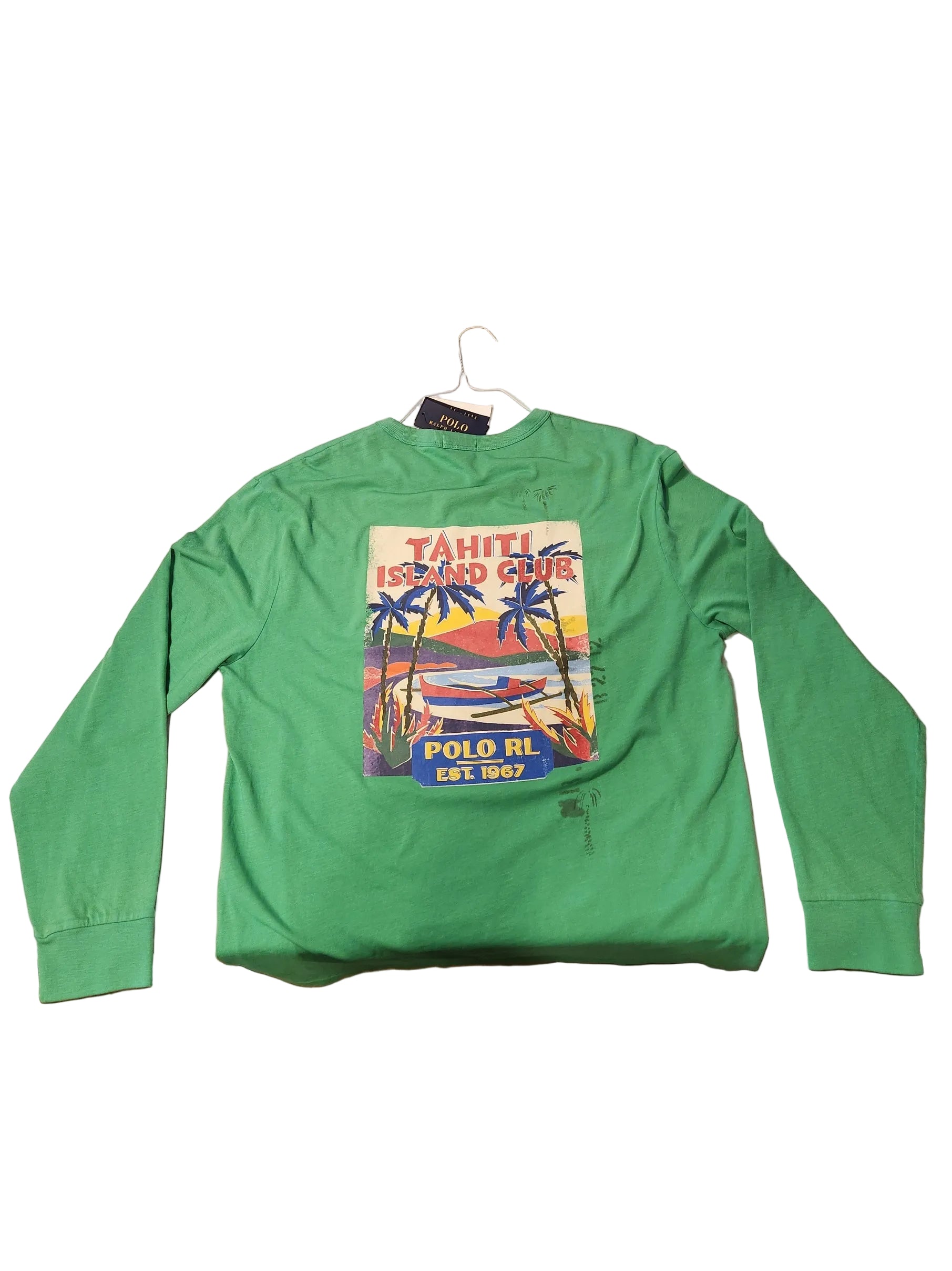 New Men’s Large Long Sleeve Polo Shirt